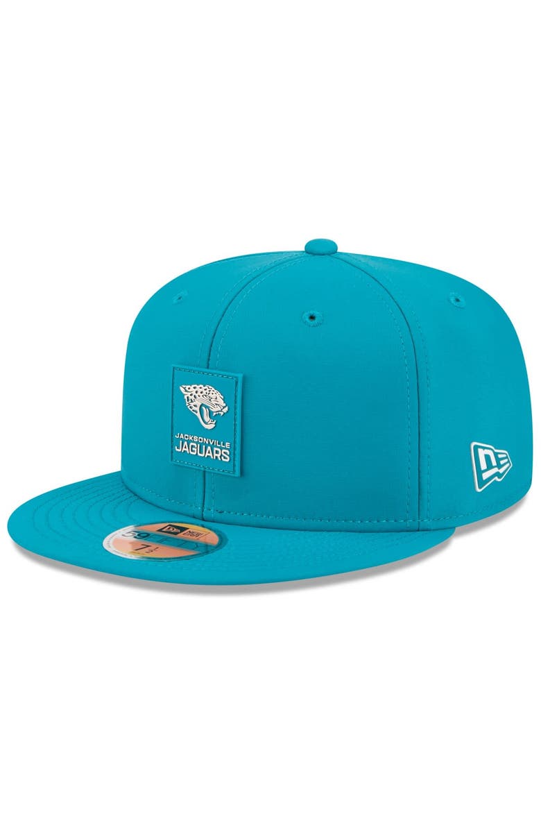 New Era Men's New Era Teal Jacksonville Jaguars 2025 Sideline 59FIFTY Fitted Hat, Main, color, Teal