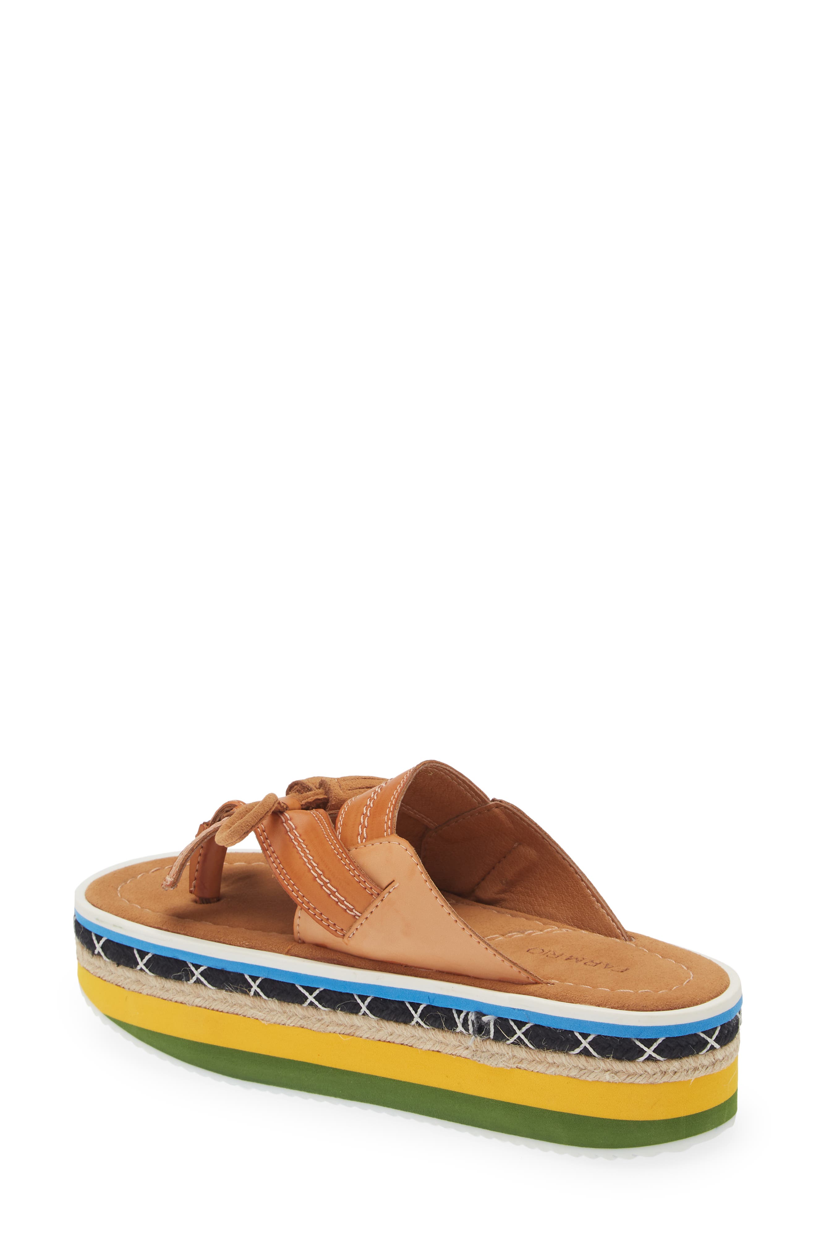 FARM Rio Rust Tassel Flatform Slide Sandal, Alternate, color, 