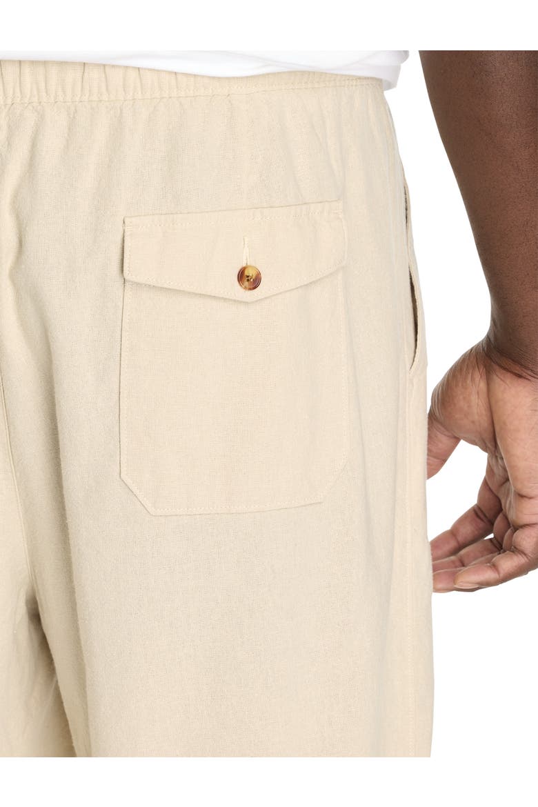 Big & Tall Linen-Blend Loose-Fit Beach Pants, Alternate, color, NATURAL