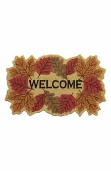 VCNY HOME Hello Fall Leaves Coir Doormat