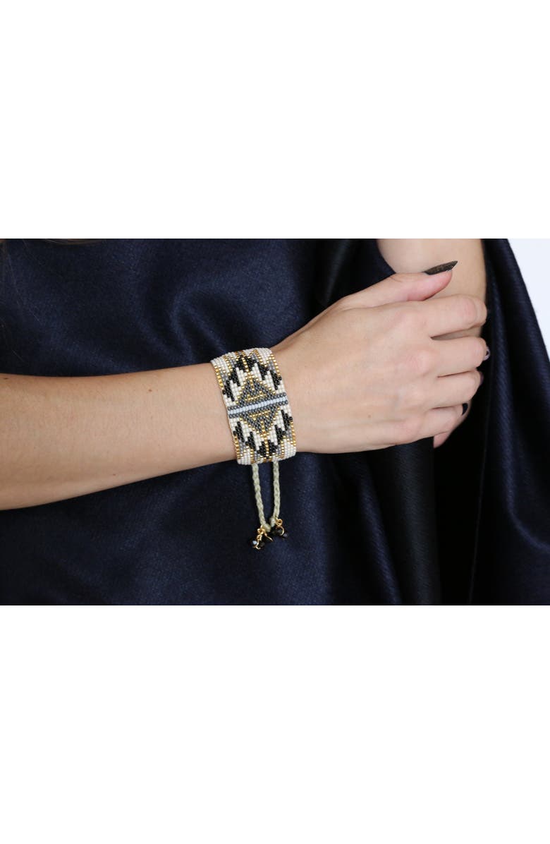 Fosterie Pearl Black Bracelet, Alternate, color, Beige