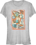 Star Wars: The Mandalorian and Grogu Junior's Star Wars The Mandalorian and Grogu Snack Time Comic Foods Graphic T-Shirt