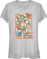 Star Wars: The Mandalorian and Grogu Junior's Snack Time Comic Foods Short Sleeve Graphic T-Shirt