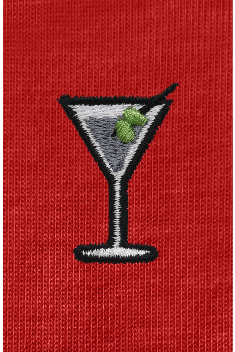 Mens Martini Cotton Tee, Alternate, color, Red