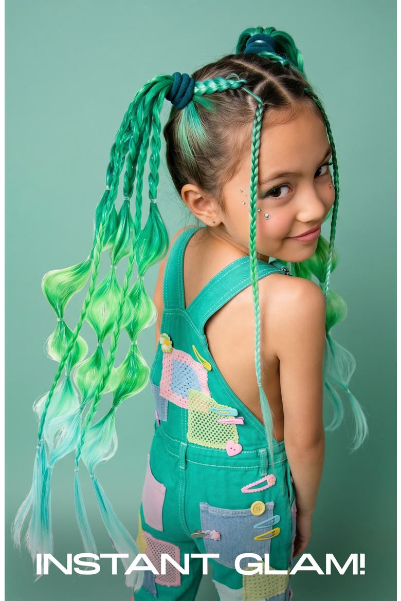 Rose Riot Wrap Ponytail Hair Extension, Alternate, color, OPEN GREEN