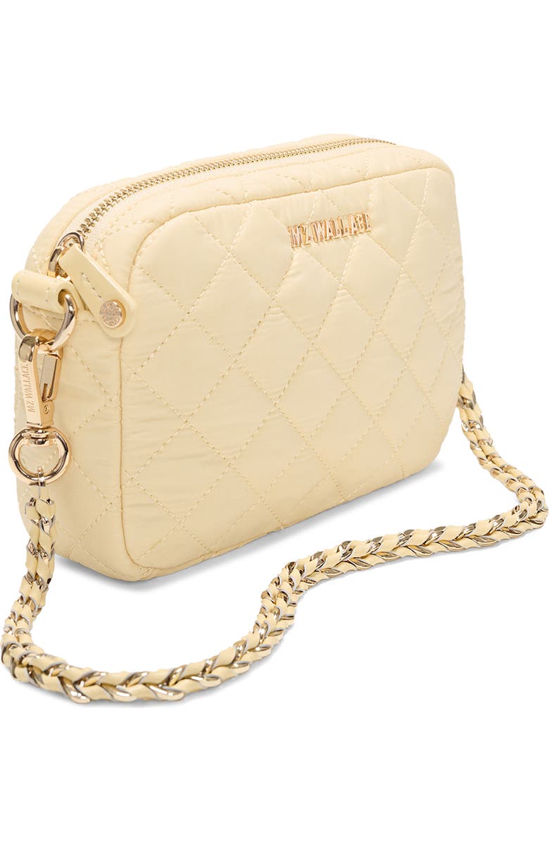 MZ Wallace Mini Crosby Quilted Nylon Crossbody Bag, Alternate, color, Chamomile
