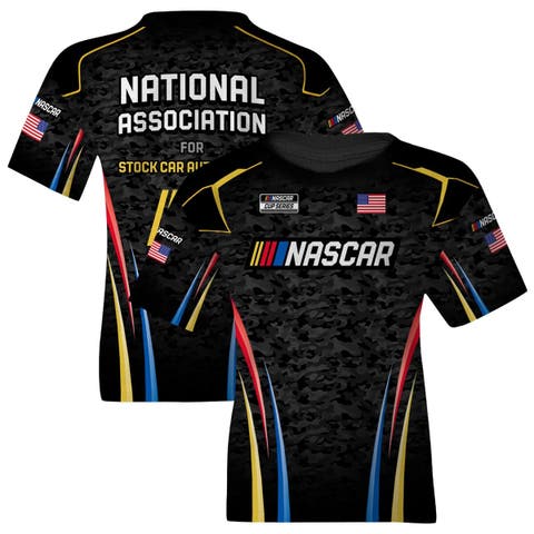 Youth Checkered Flag Sports  Black NASCAR   Uniform T-Shirt