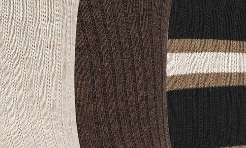 Scotch & Soda 3-pack Crew Socks In Medium Beige