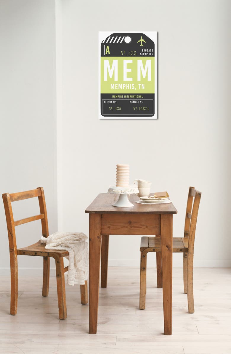 Oliver Gal Memphis Luggage Tag Wall Art, Alternate, color,