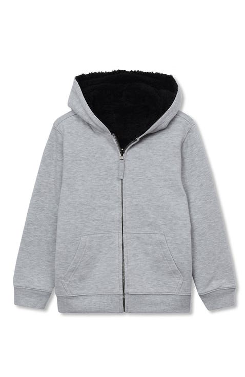 Kids High Pile Lined Zip Hoodie