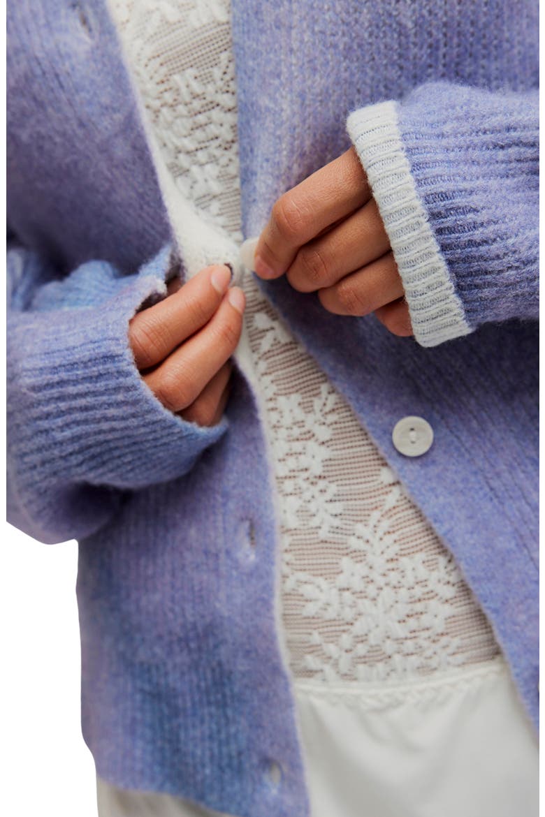 Ottilie Cardigan, Alternate, color, LILAC COMBO