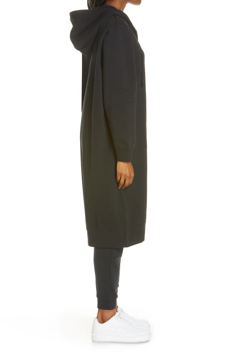 Sportswear Long Zip Hoodie, Alternate, color, BLACK/ WHITE