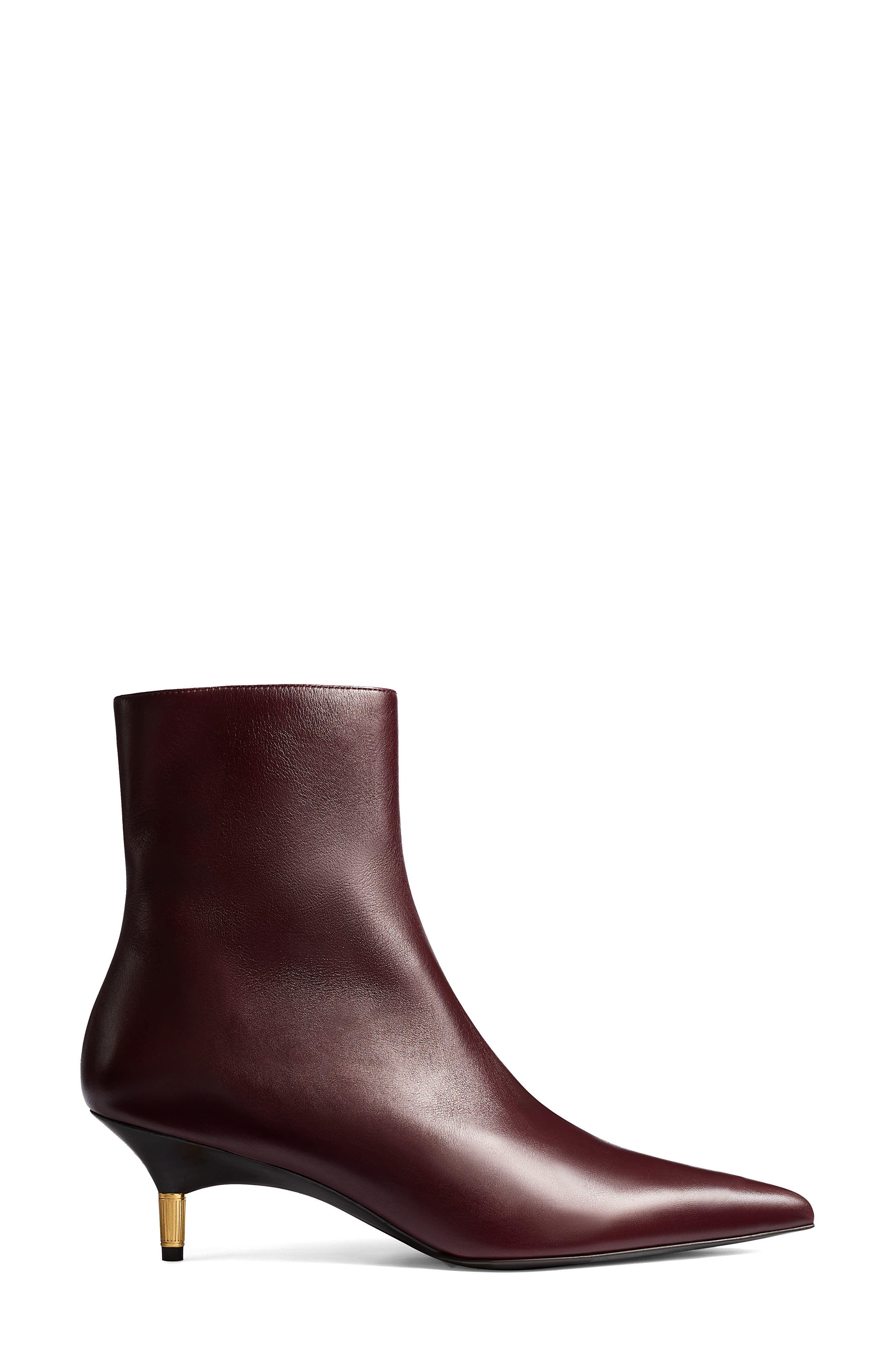 Bella Kitten Heel Ankle Boot, Alternate, color, 531 BORDEAUX