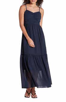 WISHLIST Scrunch Bust Chiffon Maxi Dress