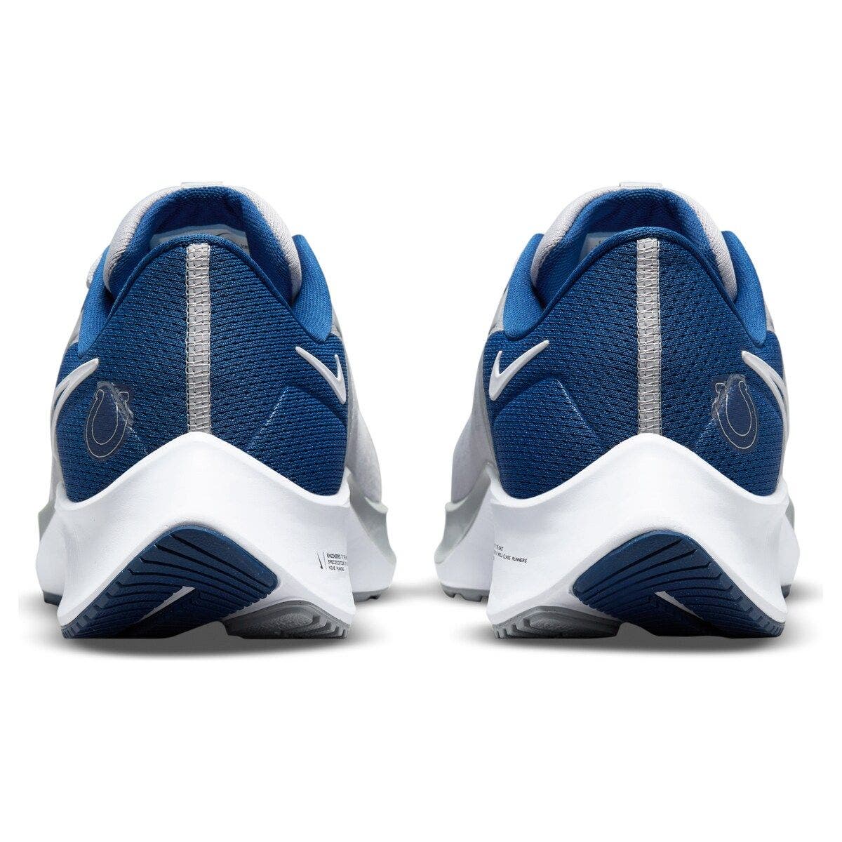 Nike Unisex Nike Gray Indianapolis Colts Zoom Pegasus 38 Running Shoe, Alternate, color, 