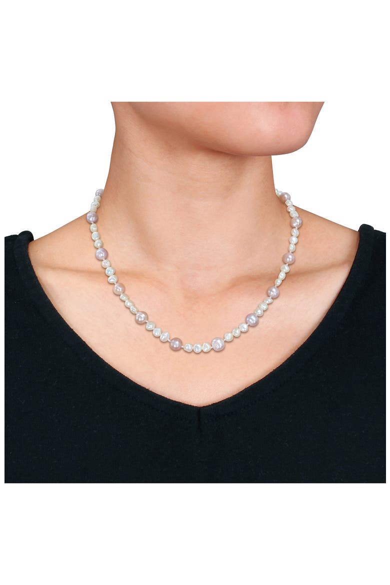 7.5–8mm Multicolor Cultured Freshwater Pearl Necklace, Alternate, color, MULTICOLOR