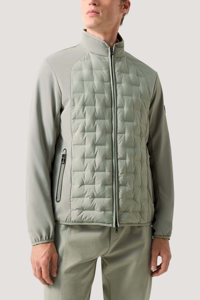 Dajan Hybrid Jacket, Alternate, color, Eucalyptus