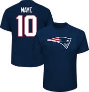 FANATICS Men's Fanatics Drake Maye Navy New England Patriots Big & Tall Player Name & Number T-Shirt