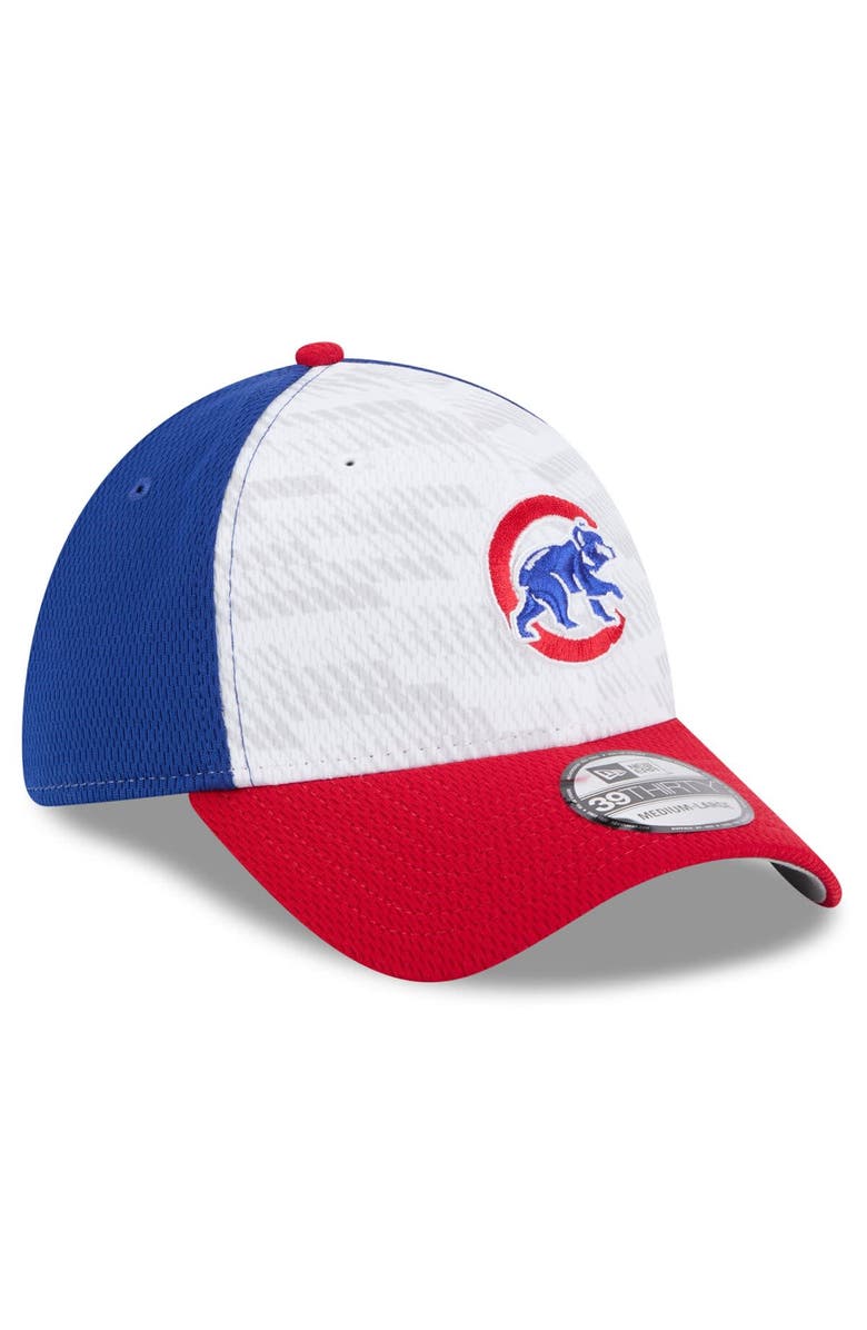 New Era Men's New Era Royal/Red Chicago Cubs 2025 MLB Clubhouse 39THIRTY Flex Hat, Alternate, color,