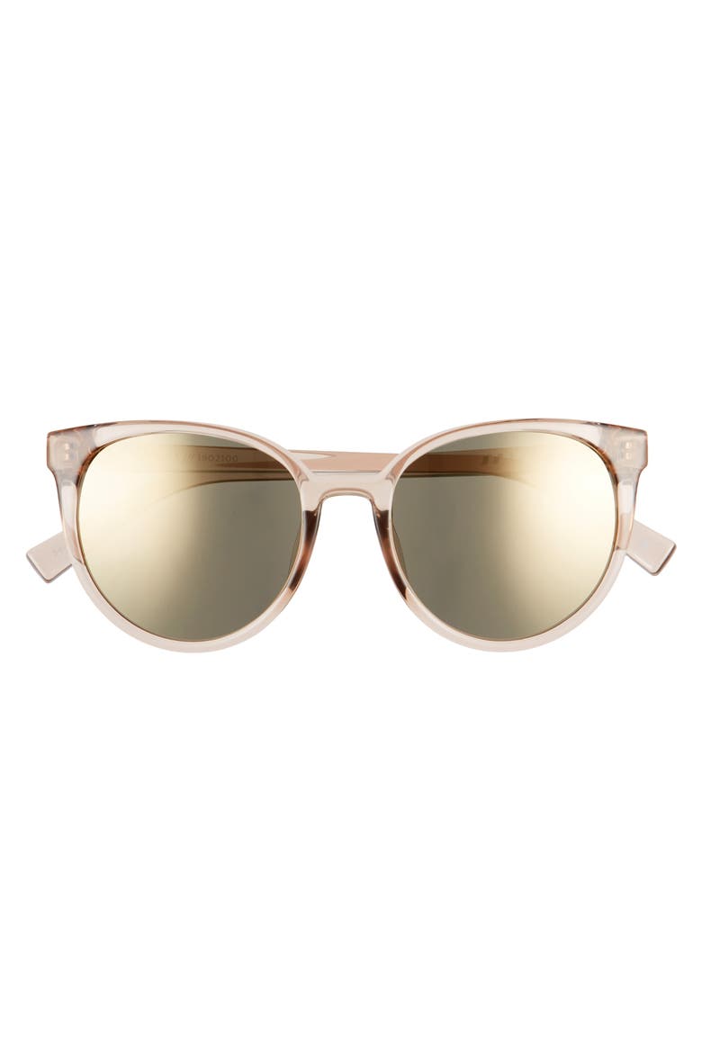 Armada 54mm Mirrored Cat Eye Sunglasses, Alternate, color, STONE/ DARK GOLD MIRROR