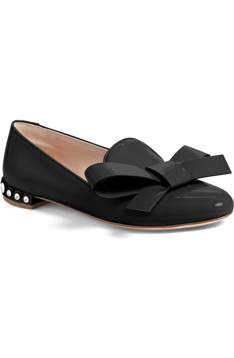 Miu Miu Jewel Heel Smoking Slipper, Main, color,