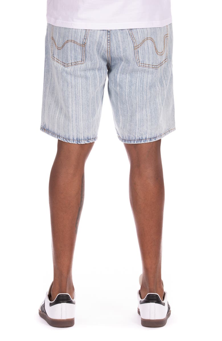 ICECREAM A La Mode Denim Shorts, Alternate, color, Blue Stripe