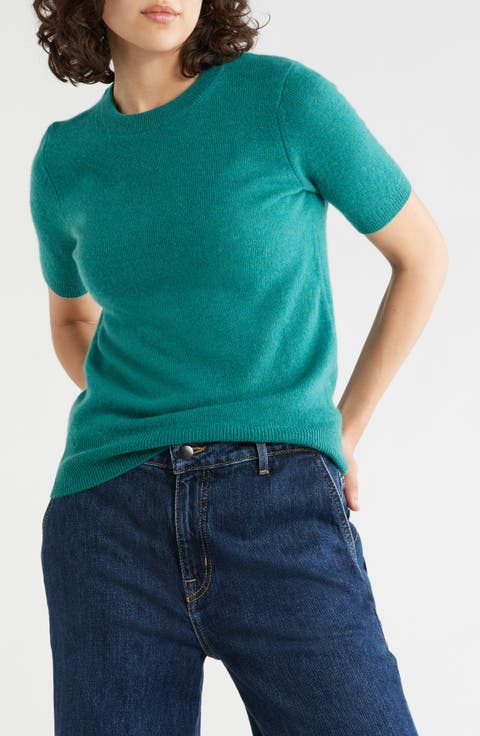 Short Sleeve Cashmere Sweater
