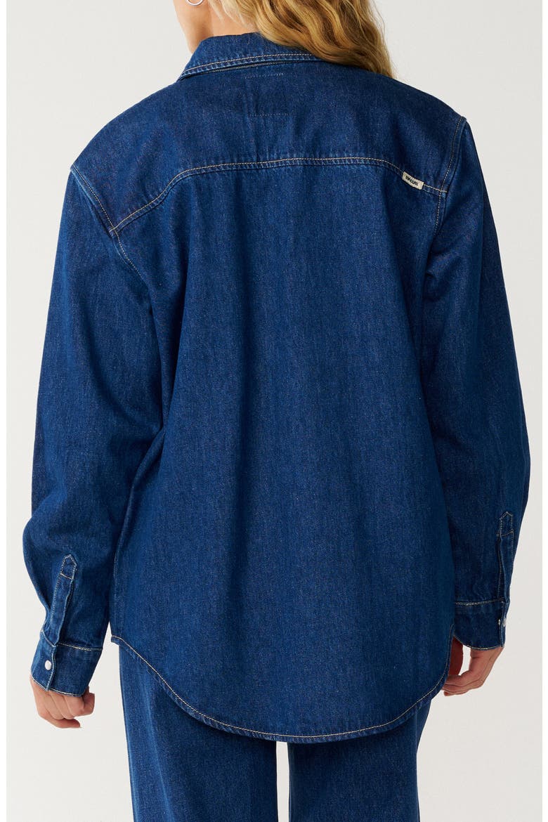 Cruisin Cotton Long Sleeve Shirt, Alternate, color, MID BLUE