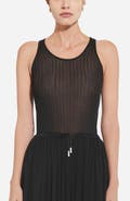 CO Sheer Rib Tank Top in Viscose