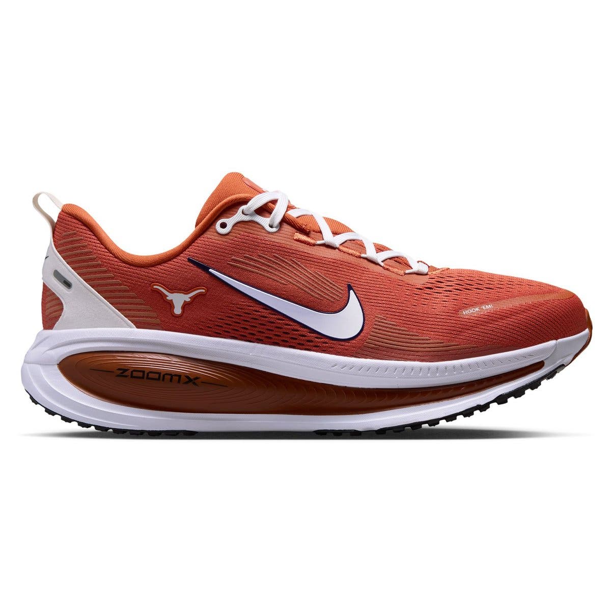 Men's Nike Texas Longhorns Vomero 18 Running Shoes, Alternate, color, Orange