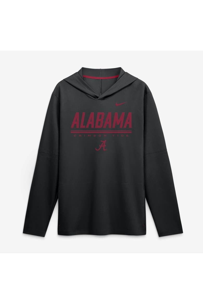 Men's Nike Black Alabama Crimson Tide 2026 Sideline Hooded Top, Main, color, Black