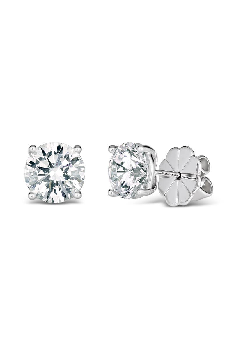 Anna Zuckerman Just Like Diamonds Only Better Studs 2 Carats, Main, color, Platinum