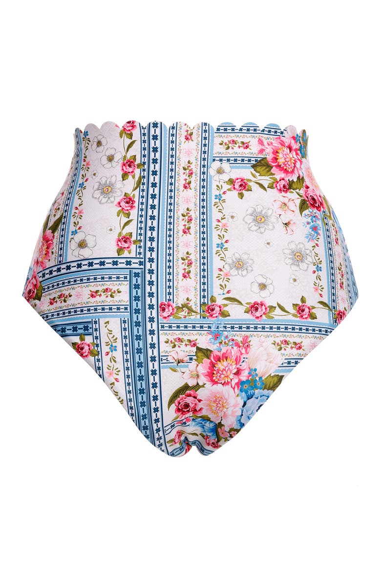 Alicia Meraki High Waist Bikini Bottoms, Alternate, color, PINK MULTICOLOR