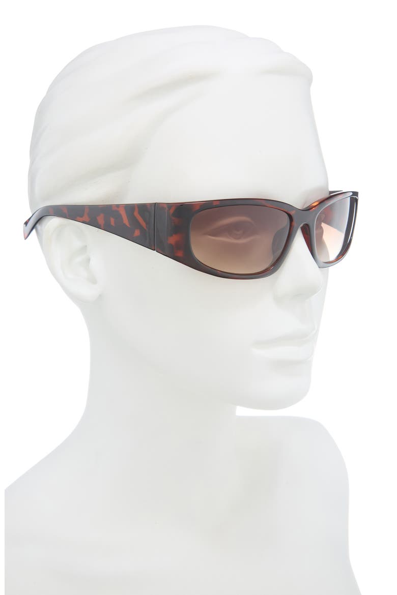 Y2K Wrap Sunglasses, Alternate, color, TORTOISE