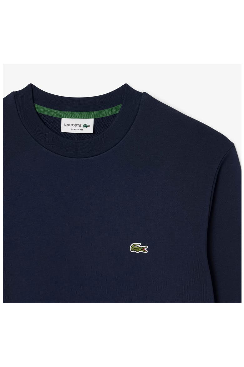 Lightweight Cotton Fleece Crewneck Sweatshirt, Alternate, color, NAVY BLUE
