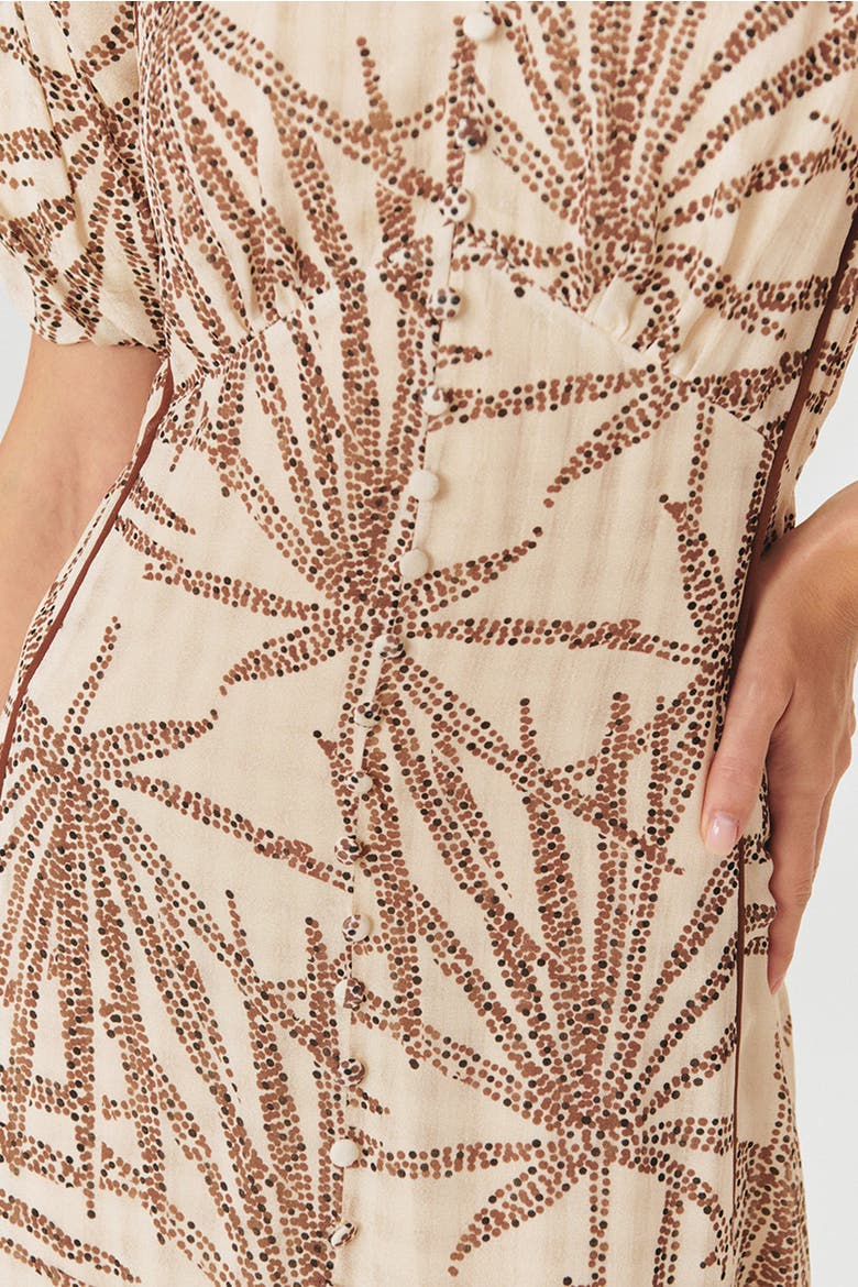 Adaline Midi Dress, Alternate, color, BROWN-BEIGE