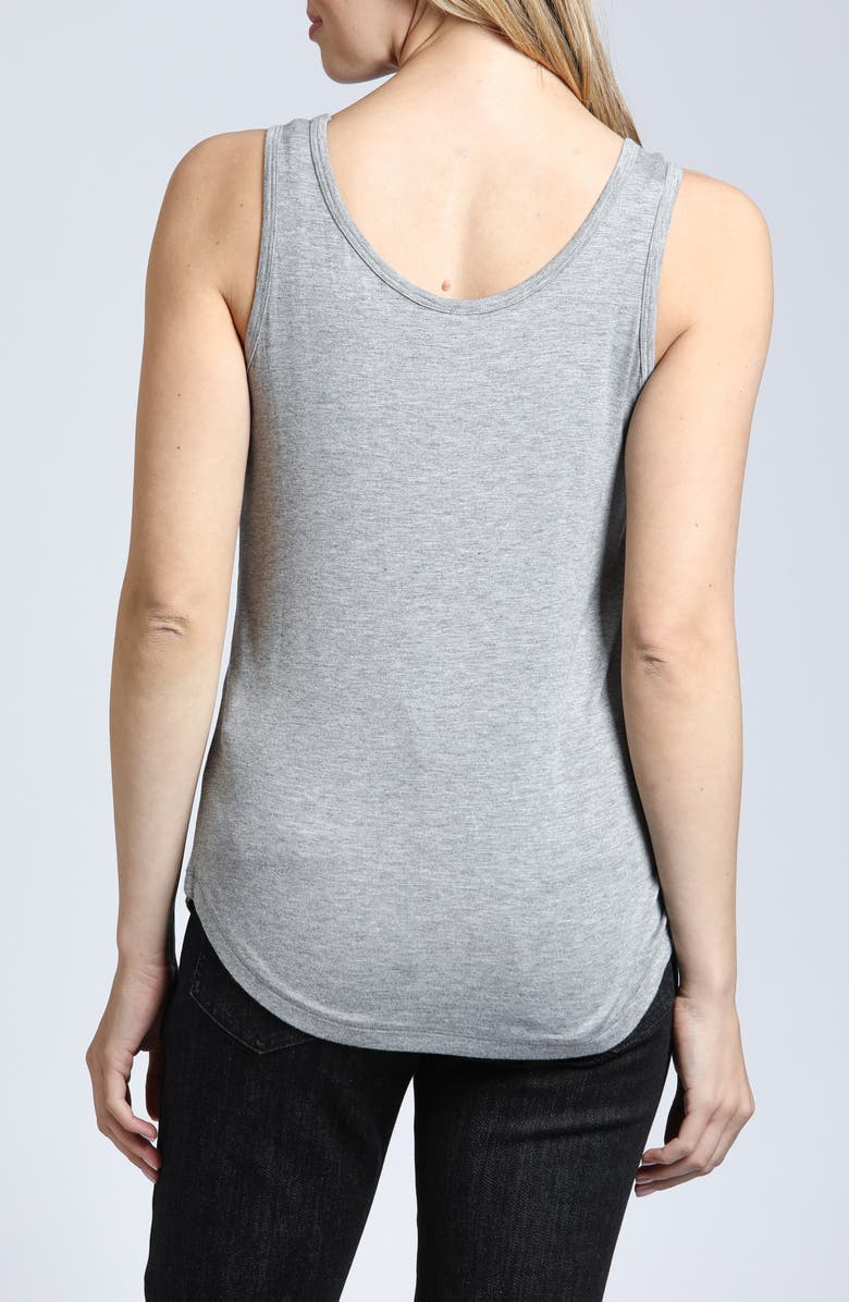 APNY Perfect Fit Scoop Neck Tank, Alternate, color, Heather Grey