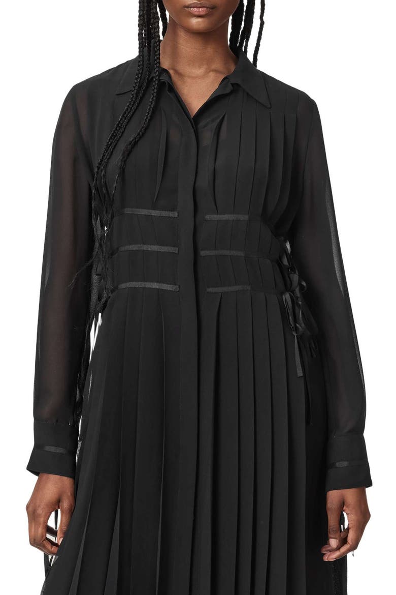 Kass Shirtdress, Alternate, color, BLACK