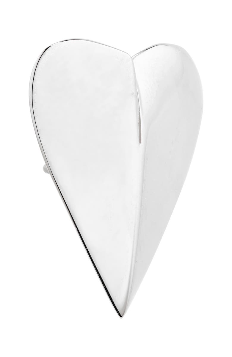 Alaïa Le Coeur Earrings, Alternate, color, Argent