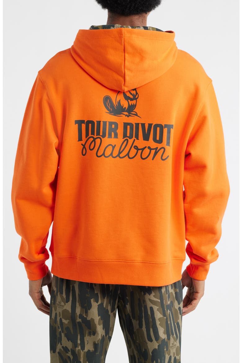 Fesque Tour Divot Camo Hoodie, Alternate, color, FLAME / BARK CAMO