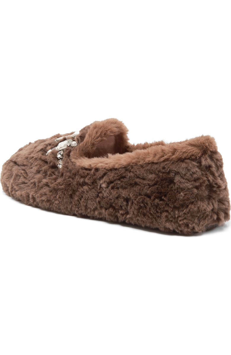 Free People Slumber Party Faux Fur Loafer Slipper, Alternate, color, Mocha