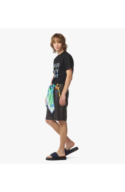 Mcm Aquatic Logo T-shirt In Black