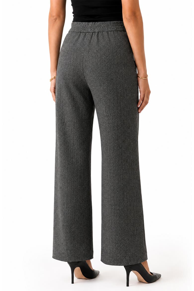 Stef High Waist Wide Leg Pants, Alternate, color, BW HERRINGBONE