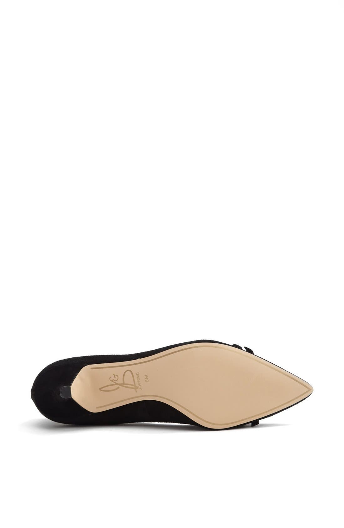 'Gardner' Pump, Alternate, color, BLACK SUEDE
