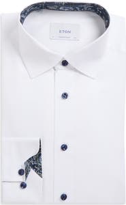 Eton Contemporary Fit Organic Cotton Dress Shirt