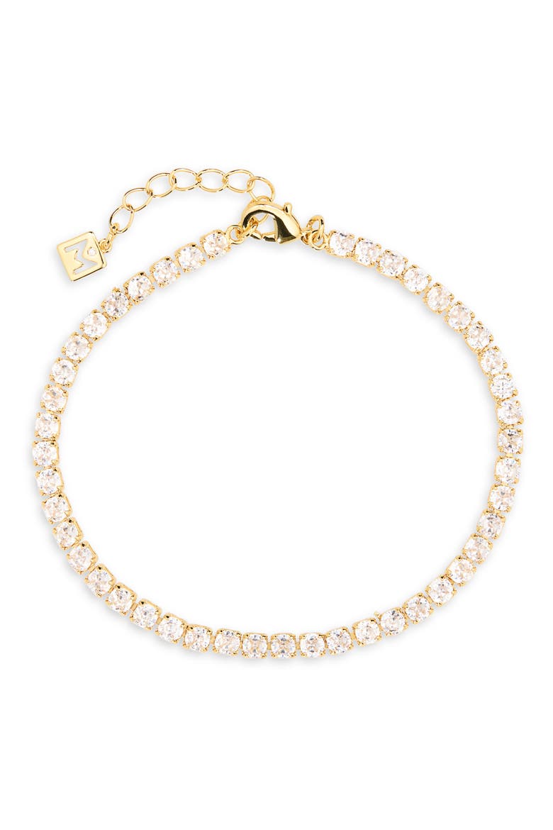 Classic Tennis Bracelet, Alternate, color, GOLD/ CUBIC ZIRCONIA