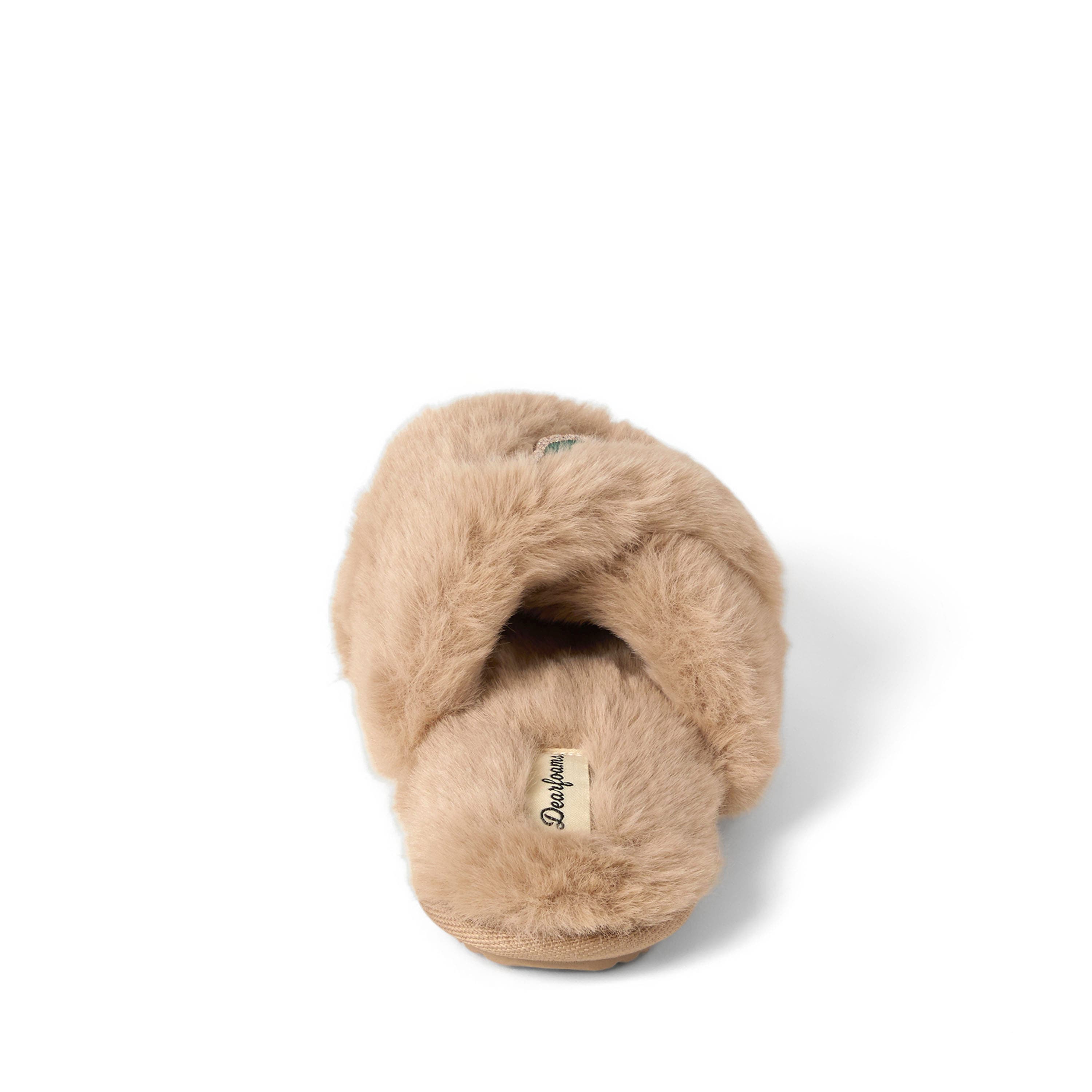 Fur Slide Slippers, Alternate, color, LATTE