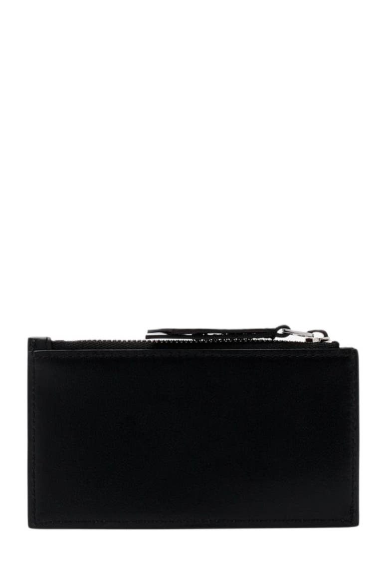 Signature Leather Cardholder, Alternate, color, BLACK