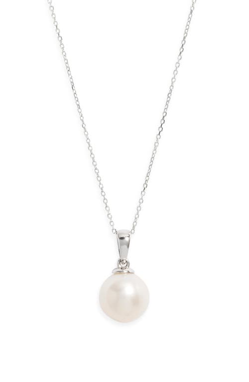 Nordstrom Freshwater Pearl Pendant Necklace In White
