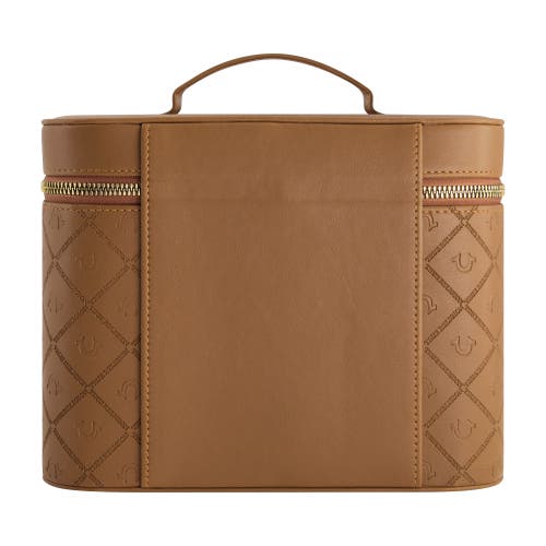 True Religion Large Cosmetic Case With Mirror